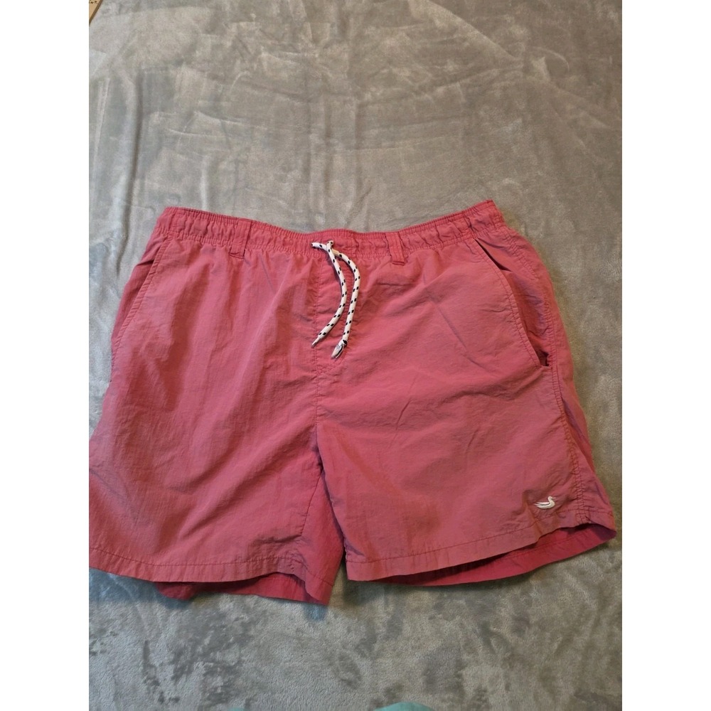 Southern Marsh Mens Swim Trunks Size S Pink Coral Mesh Liner Cut Beach